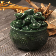 和田玉聚宝盆摆件